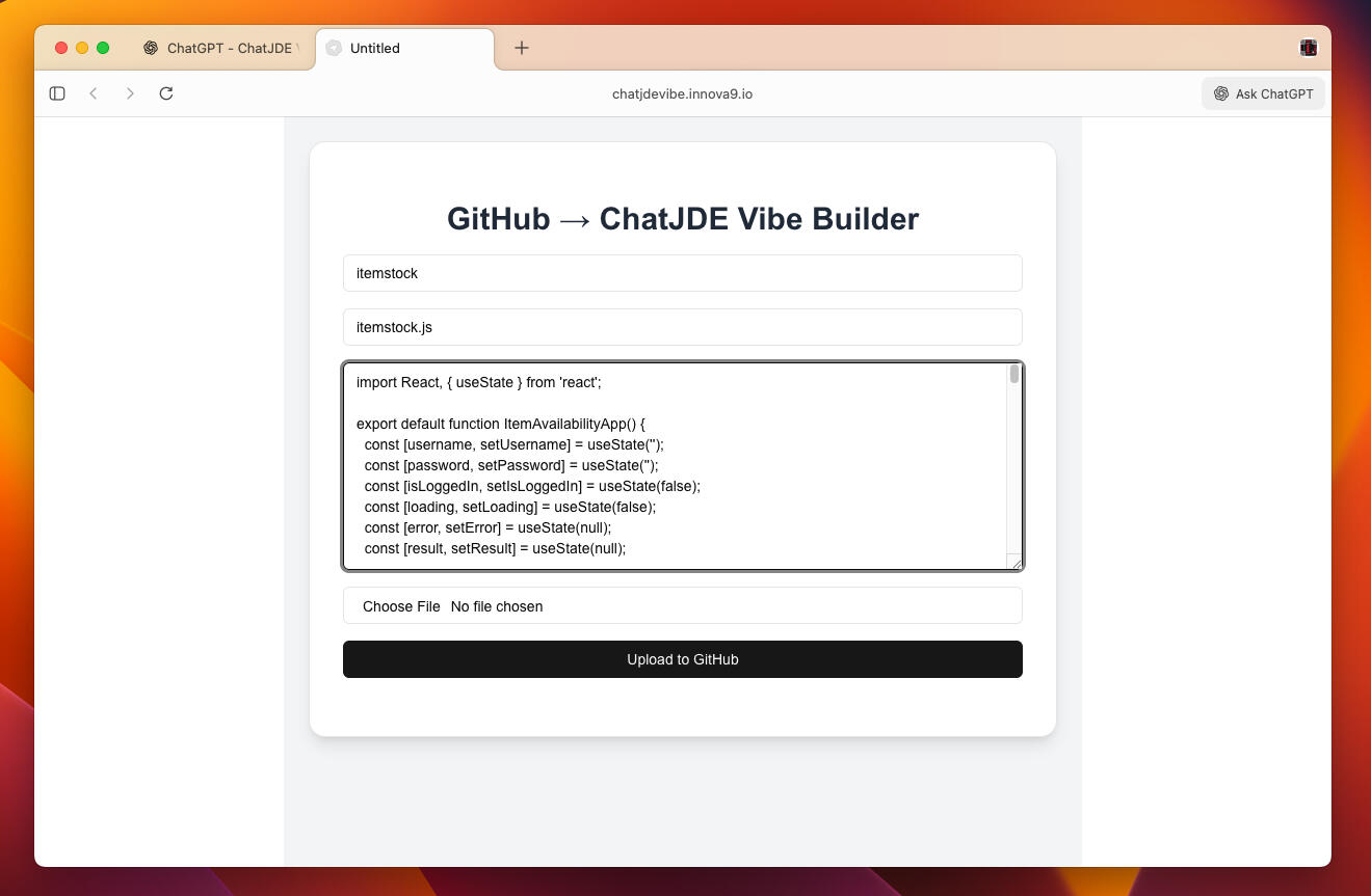 As we have APIs, we "vibed" this application as a start point for building and provisioning